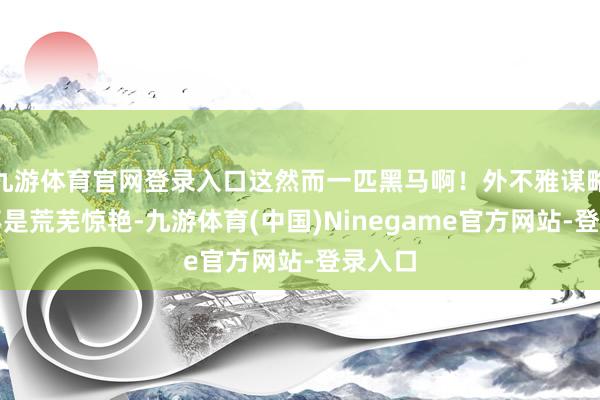 九游体育官网登录入口这然而一匹黑马啊！外不雅谋略固然不是荒芜惊艳-九游体育(中国)Ninegame官方网站-登录入口